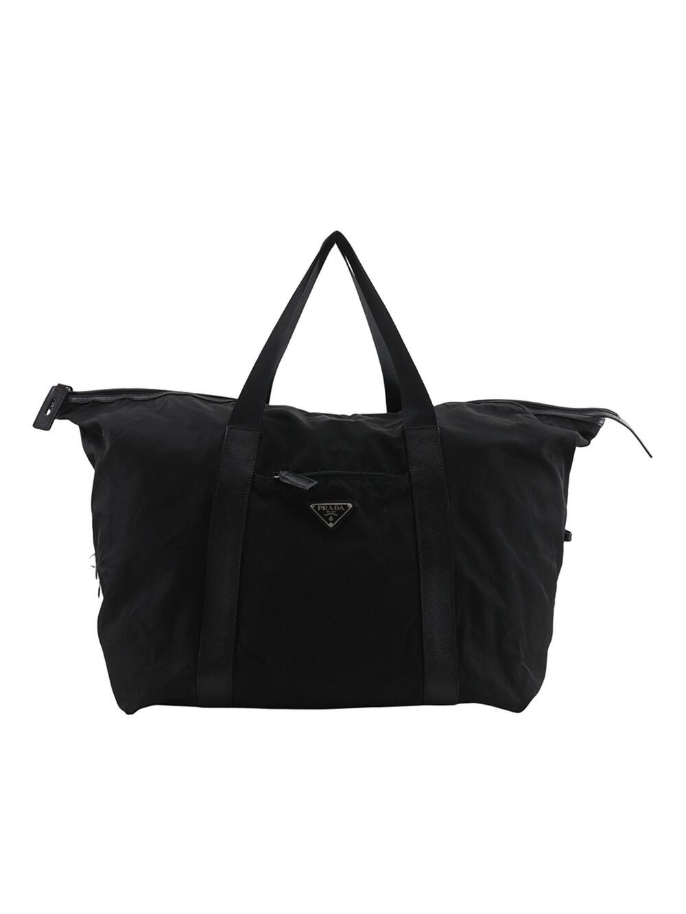 Prada Saffiano Trimmed Tessuto Travel #343499P73B